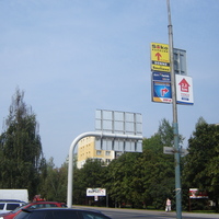 Reklamné tabule v meste Poprad